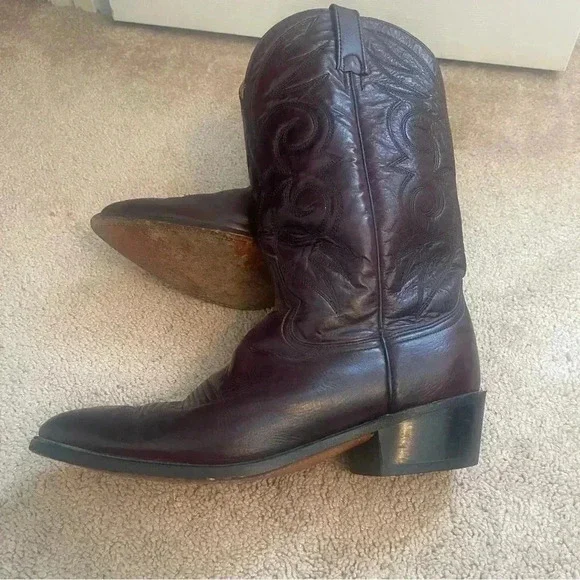 Men’s size 12 D Acme leather cowboy boots. Beautiful! - Picture 10 of 16